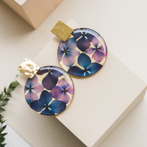 ROUND PENDANT EARRINGS - RA28D