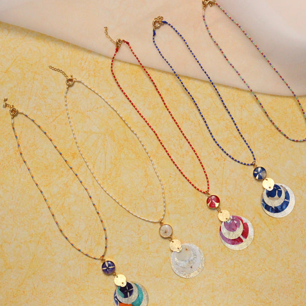 5-layer pendant necklace