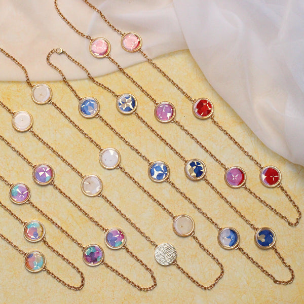 6-piece wave necklace