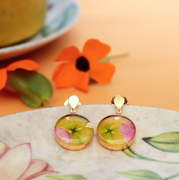 ROUND PENDANT EARRINGS - RA02D