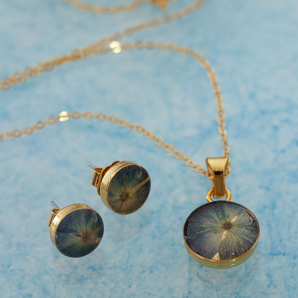 Medium necklace and studs set RC241D-M