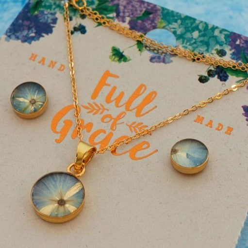 NECKLACE /STUD EARRING SET - RC241d-L