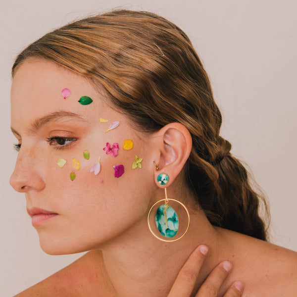 DUAL STYLE - STUD / PENDANT EARRINGS - RA126D