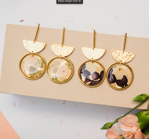HALFMOON PENDANT EARRINGS - RA95D